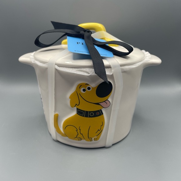 Rae Dunn Disney Pixar Up Dug Small Baking Dish With Lid Dog NEW - Picture 1 of 3